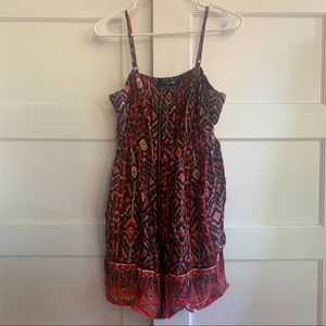 Forever 21 Tribal Zip Up Dress
